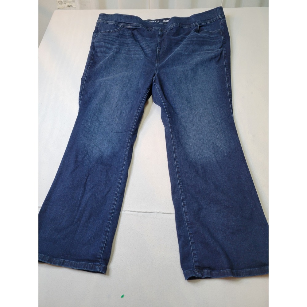 Torrid Lean Jean Slim Boot Super Soft Pull On Dark Wash Denim Jeans 5R PlusSize